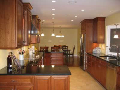 Entire Kitchen, view from FR, Old DR furniture!